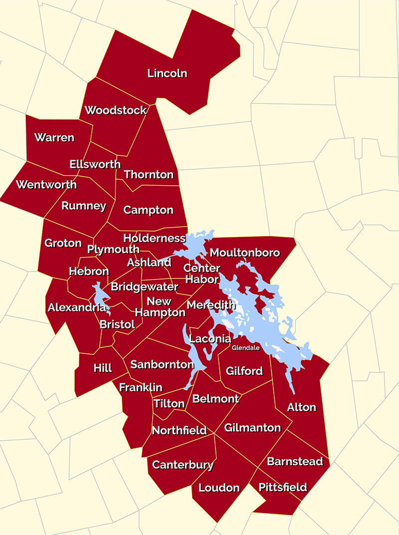 Foley Oil & Propane NH service area map